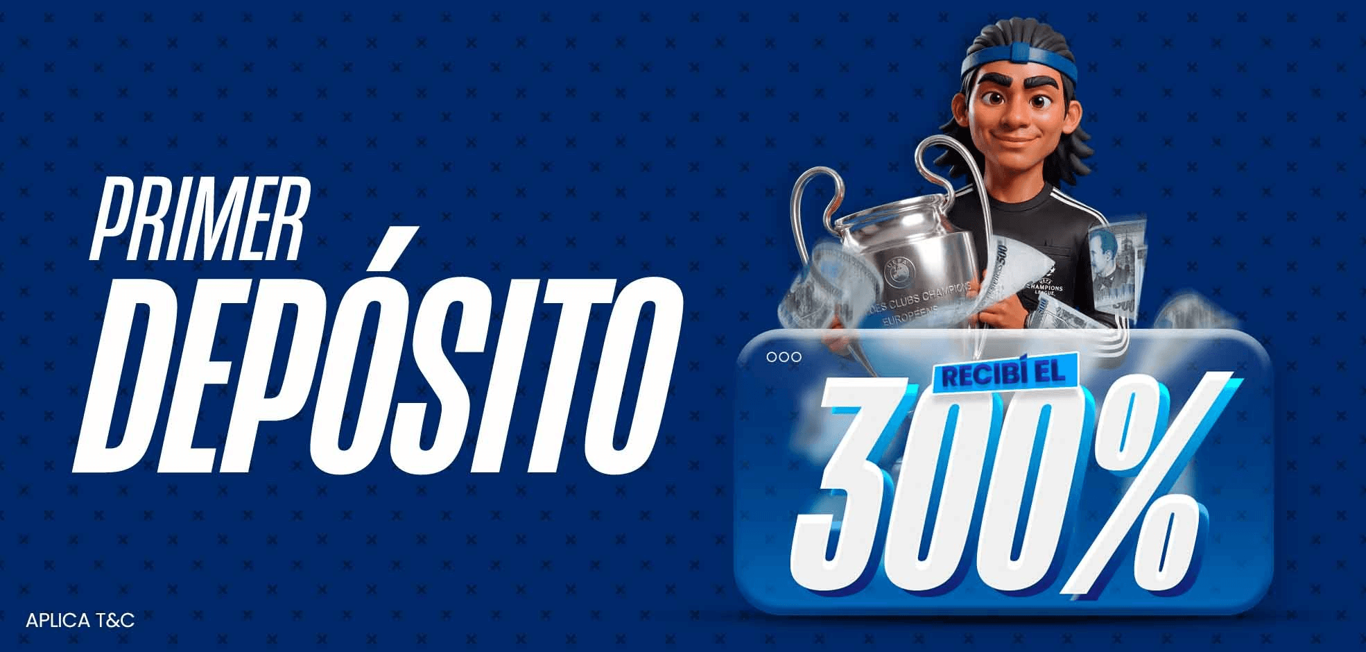 Bono primer deposito 300%
